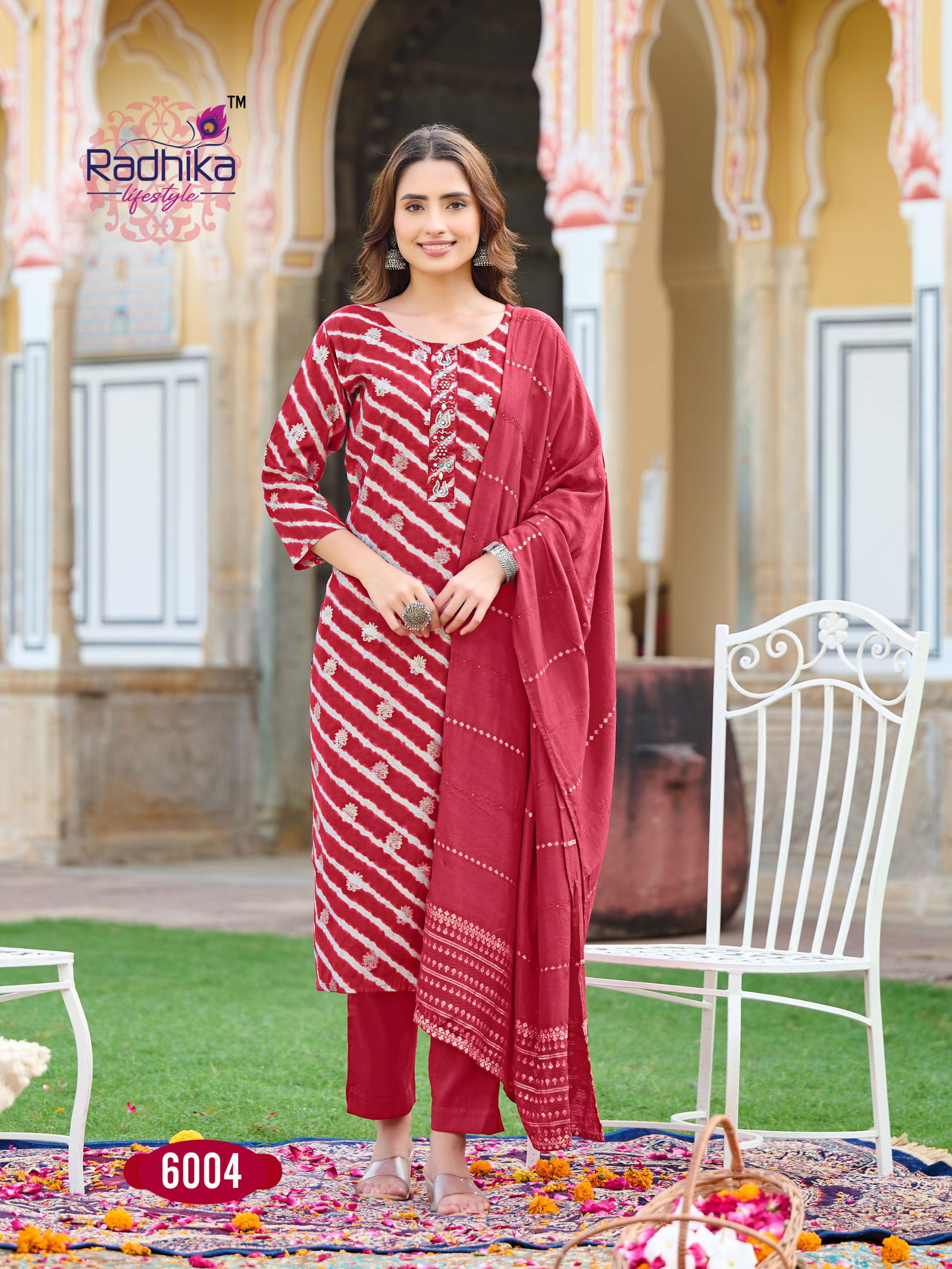 Satrangi Vol 6 By Radhika Modal Chanderi Printed Kurti With Bottom Dupatta Wholesale Online